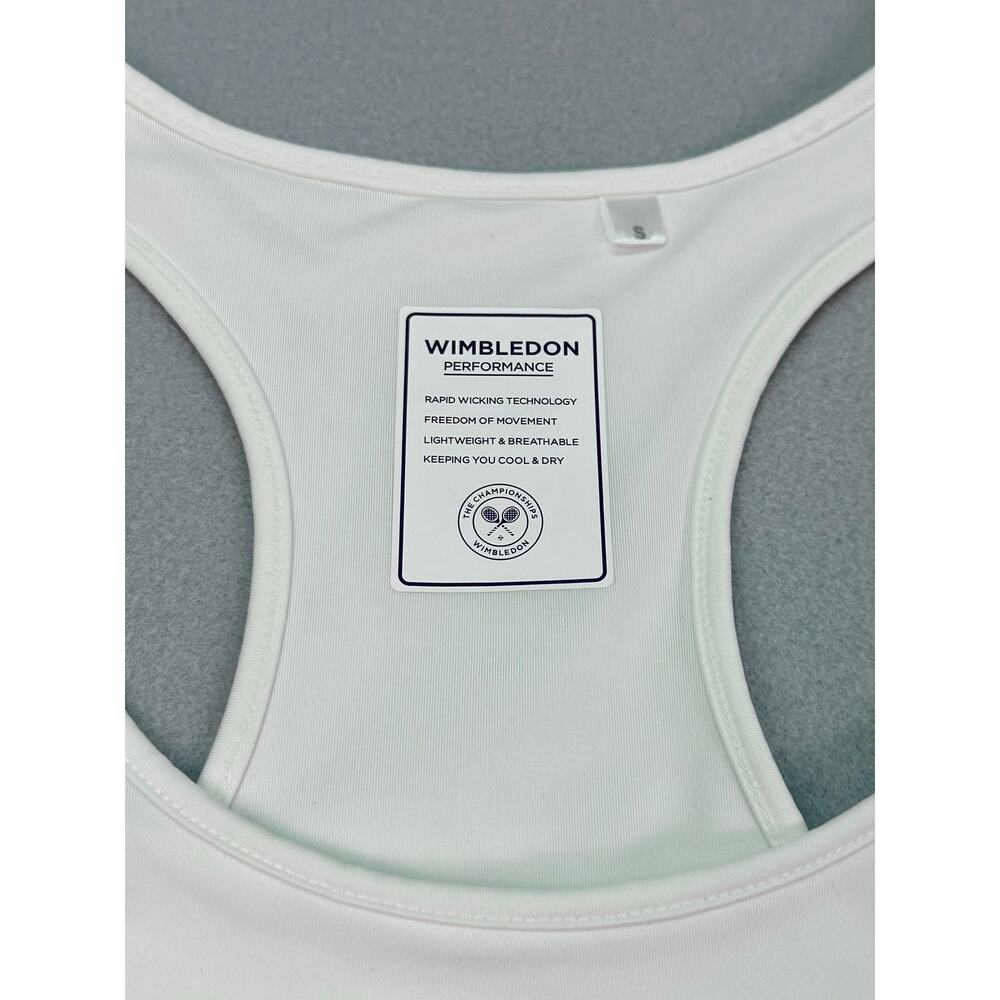 Official Wimbledon Activewear Coletta White Pleated Tennis Dress Racerback Sz S - Picture 5 of 8